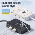 thumbnail image 2 of 16-in-1 Flat Plug Surge Protector Power Strip – 5/6.5/10FT Extension Cord, Wall-Mounted/Desktop, Portable for Home & Office, 2 of 6
