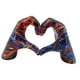 thumbnail image 4 of Estatua de mano de corazón para decoración de bodas, obra de arte resistente al desgaste, escultura de de amor, figura de gesto de corazón para e Vistoso, 4 of 9