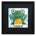 thumbnail image 2 of Trademark Fine Art 'Ribbit the Frog' Canvas Art by Design Turnpike, White Matte, Black Frame, 2 of 8