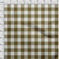 thumbnail image 3 of oneOone Polyester Lycra Dark Olive Green Fabric Gingham Check Sewing Craft Projects Fabric Prints By Yard 56 Inches Wide, 3 of 4