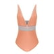 thumbnail image 5 of Traje de baño de bikini de verano para mujer, de color liso, con cojín en el pecho y sin soporte de acero, sin espalda, con tirantes, de nailon., 5 of 5