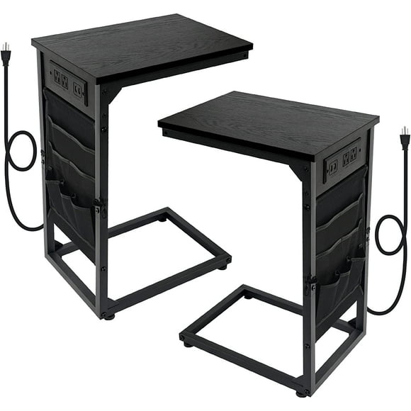 Side Table Cup Holder And Usb