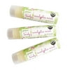 green + lovely Nature's Silk Lip Balm, Eucalyptus Mint, Organic - Set of 3