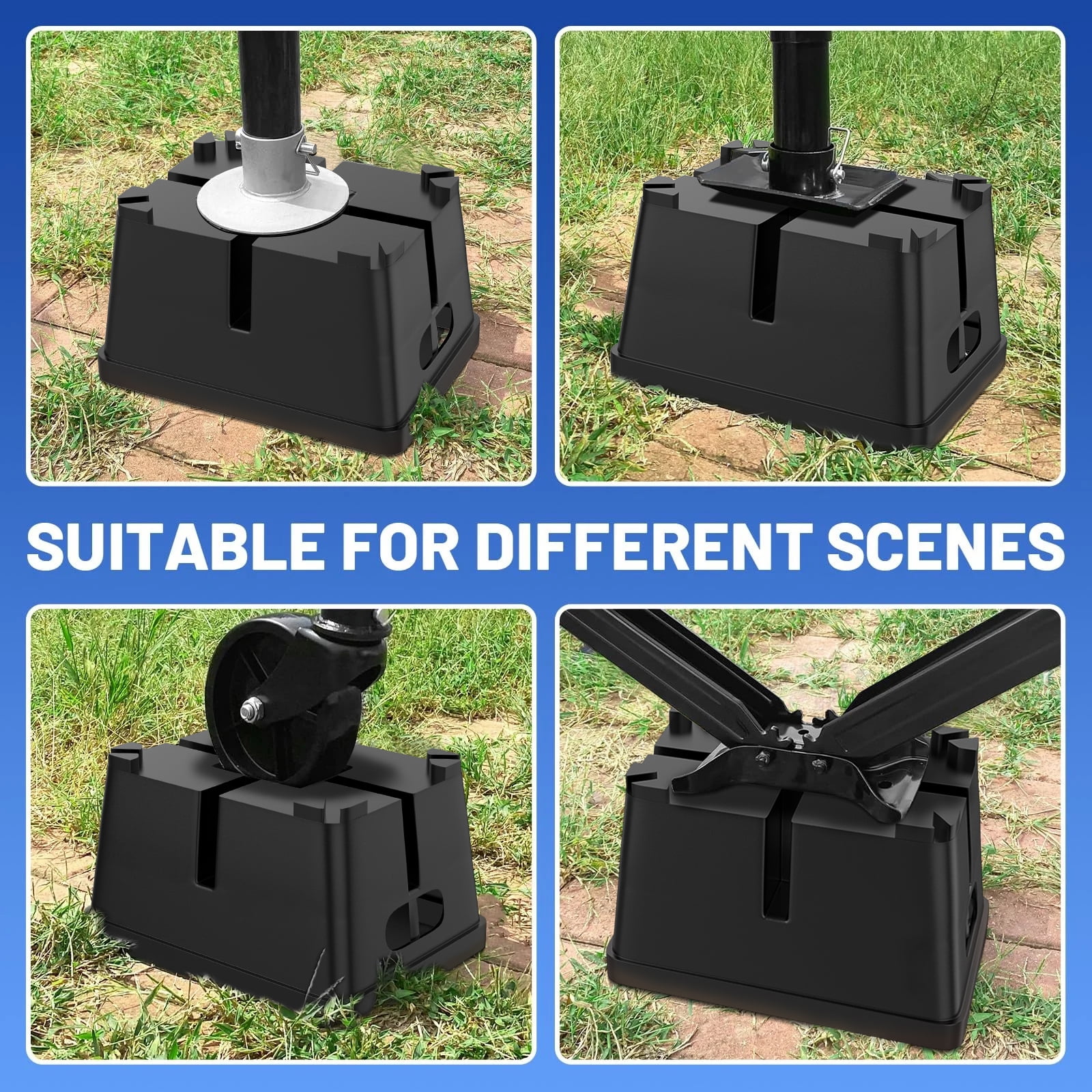 Trailer Jack Block, 2 Packs RV Camper Stabilizer Blocks with Bag for Travel Trailer, Use for Any Tongue Jack, Post, Foot, 5th Wheels, Round