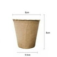 thumbnail image 2 of Jinsinto 90 Pieces Small Biodegradable Seed Pots Seedling Fiber Seed Pots Biodegradable Plants, 2 of 5