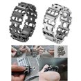 thumbnail image 2 of Pulsera de acero inoxidable estilo punk vintage yuxing con cabeza de lobo color plata 10590, 2 of 2
