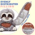 thumbnail image 5 of Huggle Healers Weighted Stuffed Animals for Adults, Teens and Kids - 40 Inch Long Plush Arms for Hugs - 4.5lb Sloth Stuffed Animal Plushies - Marshmallow Sloth, 5 of 8
