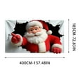 thumbnail image 3 of Iumwxz Garage Door Christmas Decoration Cover with Santa Claus Design for Indoor and Outdoor Holiday Decor Reusable and Easy to Install Fits Standard Garage Doors, 3 of 5