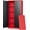 Black Red, variant on Letaya Metal Garage Storage Cabinets with Lock Door and Adjustable Shelves, Steel Tool Cabinets for Home,Office,Warehouse Organisieren (Gery White, 72" H)