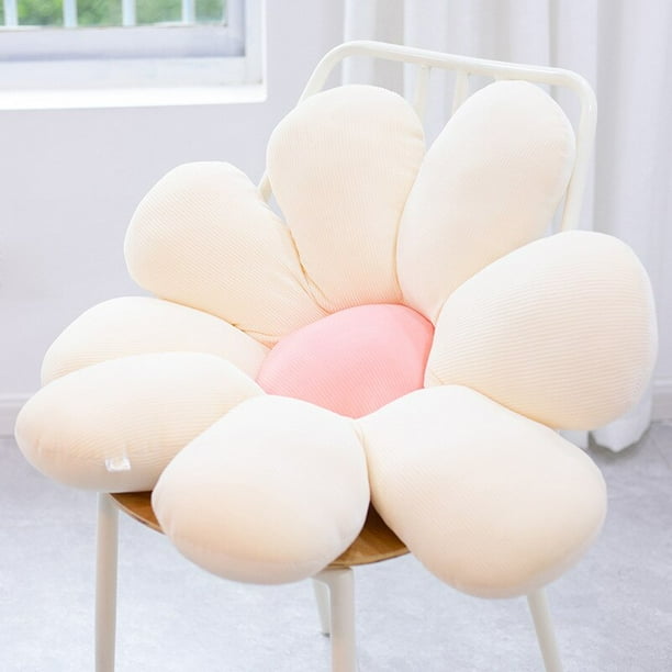 50-80cm Colorful Daisy Flower Plush Pillow Toy Soft Cartoon Plant Stuffed Doll Chair Cushion Sofa Kids Lovers Birthday Giftswhite-pink60cm Deng Xun unisex