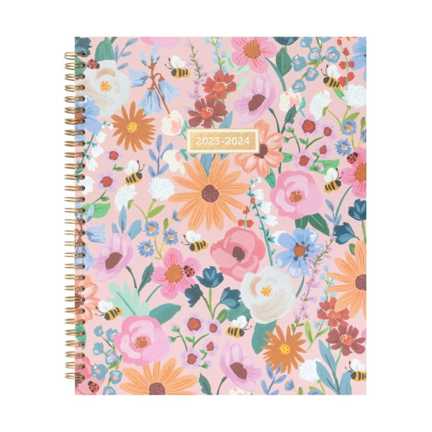 20232024 Mintgreen Weekly/Monthly Spiral Planner, 8.5" x10.5