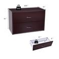 thumbnail image 2 of Costway 2 Tiroirs Commode Organisateur Horiztonal W / Poignée Table de Chevet Bois, 2 of 10