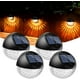 thumbnail image 1 of Juego de 4 luces solares LED de pared para exteriores, impermeables IP65, iluminación decorativa de pared, luz blanca cálida, para vallas, patios, jardines, puertas de entrada, escaleras, patios y ent, 1 of 5