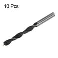 thumbnail image 3 of 10packs Brad Point Drill Bits 9mm Dia #45 Steel Round Shank Wood Drilling Bit, 3 of 6