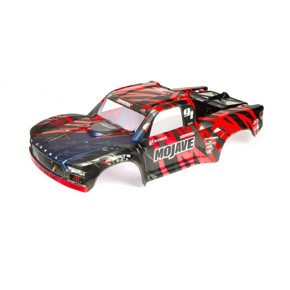 ARRMA MOJAVE 6S BLX Finished Body Black/Red ARA411004 Car/Truck  Bodies wings & Decals