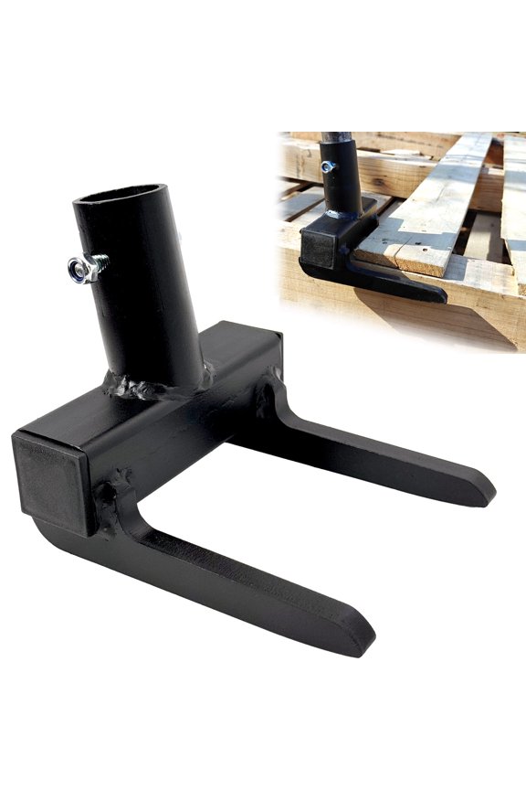Pallet Buster with Nail Puller, Deck Wrecker Pry Bar, Heavy Duty Pallet Deck Board Removal Tool without Handle, Industrial Breaker Bar for Removing or Tearing Down Woods, Black
