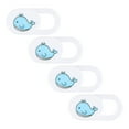 thumbnail image 1 of OUNONA 4Pack Webcam Privacy Lens Protector ABS Blue Whale Shape for Daily Use, 1 of 8
