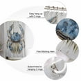 thumbnail image 5 of Small Stall Shower Curtain 36x78 Inch Narrow Half Size Blue Crab Coastal Bath Curtains Bathroom Decor Vintage Beach Nautical Coral Sea Waterproof Fabric Shower Curtain Set with Hooks 36 Inch, 5 of 6