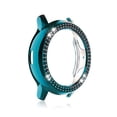 thumbnail image 1 of Watches Case Firmness Round Shape Hard Frame Bumper Sparkle Rhinestone Protector Chic Shockproof Solid Shell Watch Cover R820-44mm Indigo, 1 of 8