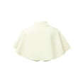 thumbnail image 2 of Yartina Little Girls Elegant Shawl Wraps Mock Neck Bolero Shrug Cardigan Top Cape Champagne 6-24 Months, 2 of 7