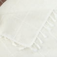 thumbnail image 3 of REGALWOVEN Rustic Tablecloth Cotton Linen Waterproof Table Cover with Tassels Purple 55"x55", 3 of 5