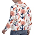 thumbnail image 3 of KLL Koi Fish And Corals Print Mens Hoodie Long Sleeve Casual Pullover Hooded Sweatshirt Fashion Drawstring Hoodies with Pocket-XX-Large, 3 of 6