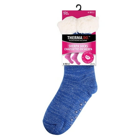 

WOMENS WINTER WARM COZY SHERPA NON SKID SLIPPER SOCKS Christmas Gift