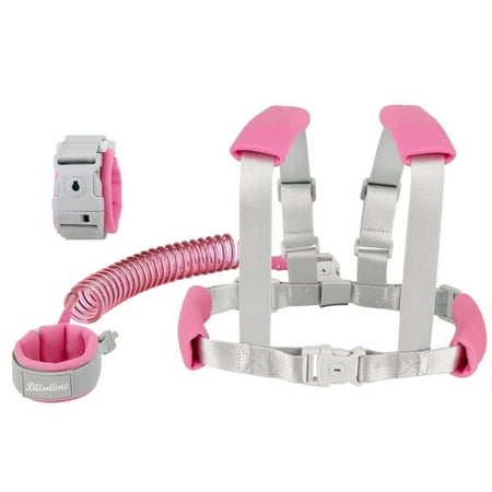 2 in 1 Toddler Leash - Anti Lost Wrist Link for Toddlers - Toddler Harness,Baby Leash,Leash for Toddlers,Wrist Leashes,Child Leashes for Toddlers,Not Easy to Open Without Key