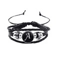 thumbnail image 1 of Pulsera con letras y nombre de pareja, pulsera retro tejida a mano con cuerda, pulsera creativa de moda, 1 of 1