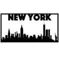 thumbnail image 3 of New York City Skyline Landscape - Beautiful Solid Steel Home Decor Decorative Accent Metal Art Wall Sign, 3 of 3