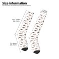 thumbnail image 5 of Daiia Sports Socks Dachshund Dog Printed Novelty Crew Socks for Men Women Knee High Socks Cotton Socks Soft & Breathable Support Unisex Socks, 5 of 9