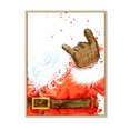 thumbnail image 3 of Designart Christmas Holiday Fancy Santa Claus VI Traditional Floating Frame Wall Art, 3 of 4
