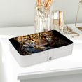 thumbnail image 6 of Leopard Elegant PU Leather Jewelry Organizer Box with Removable Compartment, Portable Earring Organizer and Bracelet Holder, 6 of 6