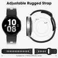 thumbnail image 5 of SOLOLUP 20mm No Gaps Silicone Sport Wristbands Compatible with Samsung Galaxy Watch 6 5 4 Band 44mm 40mm/Galaxy Watch 6 Classic Bands 47mm 43mm/Watch 5 Pro 45mm/Watch 4 Classic 46mm 42mm, 5 of 9