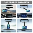 thumbnail image 3 of DIDADI Car Phone Holder, 360° Rotatable & Retractable Rear View Mirror Phone Holder Compatible with All Cell Phones, 3 of 8