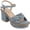 Blue, variant on Journee Collection Womens Garner Knit Inset Platform Block Heel Sandals