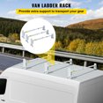 thumbnail image 2 of VEVOR Van Roof Ladder Rack, 3 Bars, 661 LBS Capacity, Heavy Duty Aluminum Roof Rack Cross Bar with Ladder Stopper, 46-68 in Adjustable, Compatible with Ford Transit Connect for Kayak Canoe Lumber Carg, 2 of 9