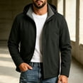 thumbnail image 2 of KyCheLot Mens Windbreaker Jackets Zip up Pockets Hooded Warmth Outdoor Causal Business Coat, 2 of 6