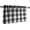 Black and White, variant on White-Black Check Kitchen Curtains 36inch Length Buffalo Plaid Tier Curtain Set for Bathroom Café Curtain Set for Basement Laundry Room 27" Width x 2 Panels