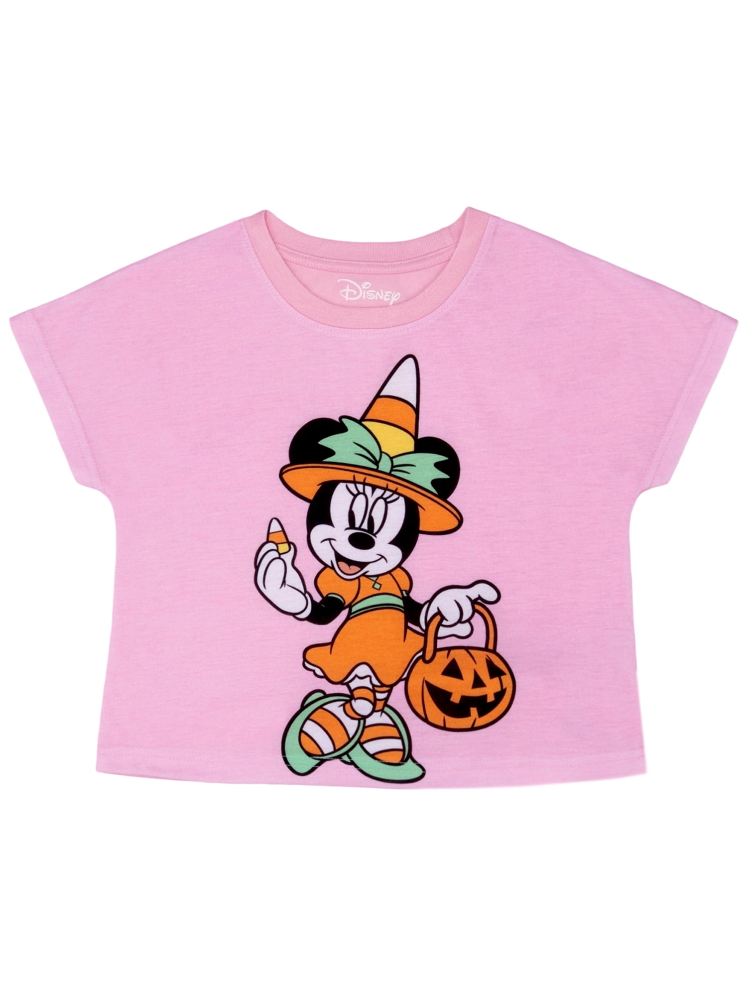 Minnie Mouse Girls Short Sleeve Top and Short Pajama Set, 2-Piece, Sizes 4-12