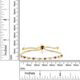 thumbnail image 3 of Gem Stone King 18K Yellow Gold Plated Silver Purple Amethyst Bracelet for Women Set with Moissanite (0.63 Cttw), 3 of 3