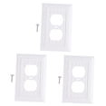 thumbnail image 3 of Lipstore 3 Pcs Housses de Prise Électrique Housses d'Assiette Robustes Décoratives Assiettes Murales 2 Trous Blanc, 3 of 8