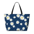 thumbnail image 2 of Balery Daisies Flowers Beach Travel Bag - Water-Resistant, Large Capacity Lightweight Tote with 7 Pockets for Women and Men - Perfect for Beach, Pool, Gym, and Travel, 2 of 7