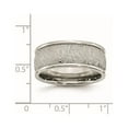 thumbnail image 6 of Chisel Stainless Steel Polished and Textured 9mm Rounded Edge Band, 6 of 7