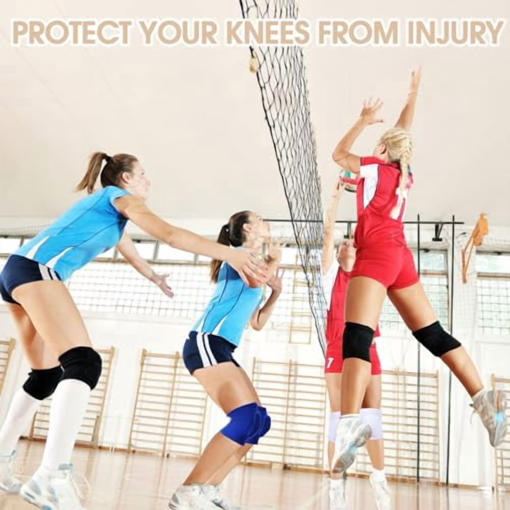 GOLRISEN 12 Pairs Volleyball Knee Pads for Dancers Soft Breathable Knee Braces for Men Women Football Soccer Yoga Skating Wrestling Running Cycling(Medium,Classic Color)
