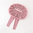 thumbnail image 2 of BFHHYA Girls Leggings with Skirt Footless Star Sparkly Tulle Skirt Pants Kids Ruffle Tutu Pant School Uniform 1-10 Years, 2 of 7