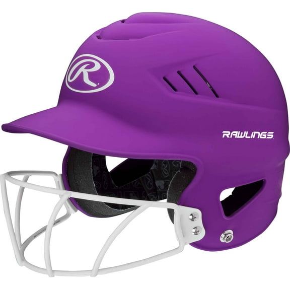 Rawlings Coolflo OSFM Softball Batting Helmet with Face Guard