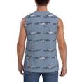 thumbnail image 4 of Kdxio Cute Whale for Men's Muscle T-shirt,Sleeveless for Workout Running Athletic Gym Lounge Casual, 4 of 7