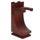 thumbnail image 1 of Soporte de madera para brochas de afeitar, color vino tinto, con base antideslizante para brochas de afeitar de tamaño estándar., 1 of 14