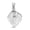 Sea Shell, variant on 925 Sterling Silver Flower Cut Pendant for Women Jewelry 2.05 Grams Birthday Christmas Gifts for Women